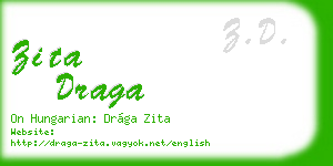 zita draga business card